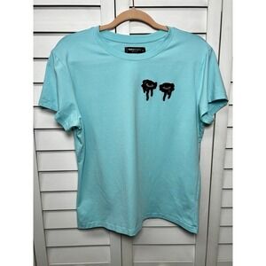 Roku Studio "More Ballin Less Bawlin" Rhinestone Graphic T-Shirt Women's Size XL